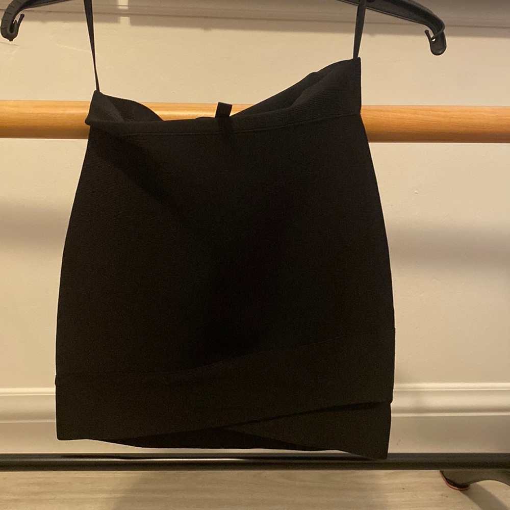 BCBG Black Stretch Mini Skirt. Size Small